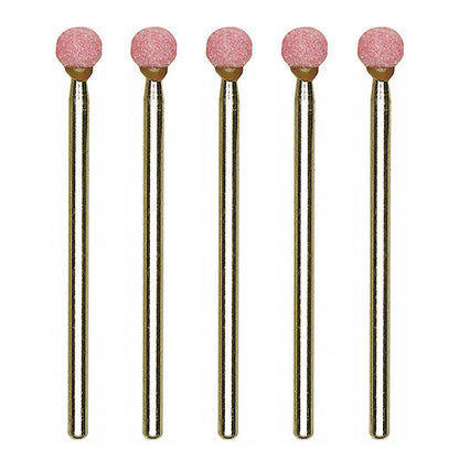 Proxxon - Aluminum-oxide mounted points round, 5 pcs.
