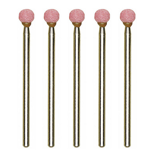 Proxxon - Aluminum-oxide mounted points round, 5 pcs.