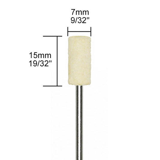 Proxxon - Felt polishing bit, cylindrical, 2 pcs.