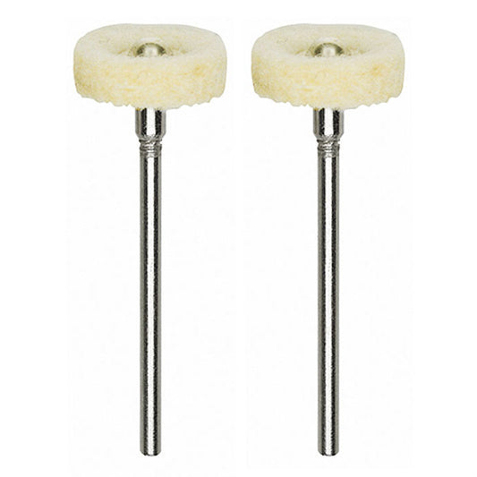 Proxxon - Felt polishing bit, disc shape, 2 pcs.