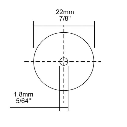 Proxxon - Fiber cut discs, 10 pcs., 7/8" + mandrel
