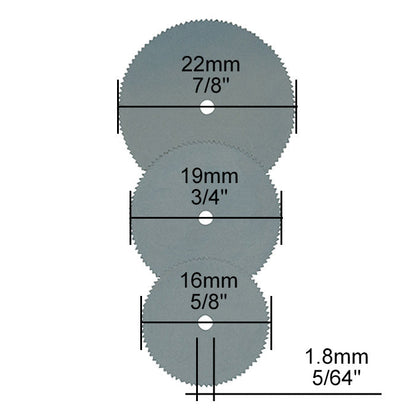 Proxxon - Set of metal (spring steel) cut-off blades 3 pcs.