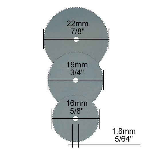 Proxxon - Set of metal (spring steel) cut-off blades 3 pcs.