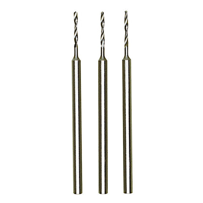 Proxxon - Tungsten vanadium micro twist drills, 3 pcs., 1/32" (1,0 mm)