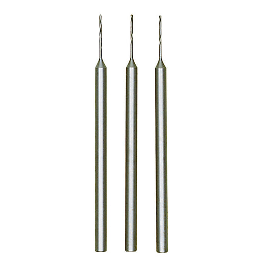 Proxxon - Tungsten vanadium micro twist drills, 3 pcs., 1/64" (0,5 mm)