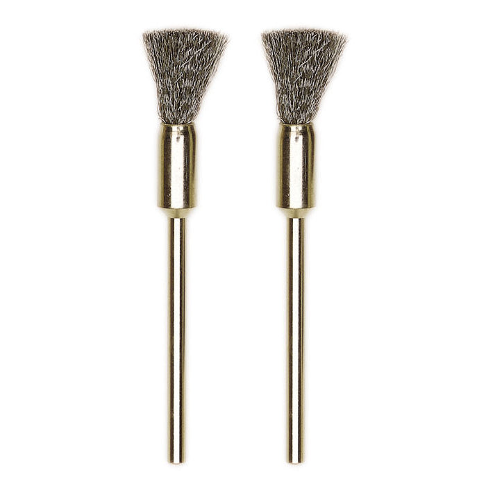 Proxxon - Stainless steel bristle brushes, 2 pcs