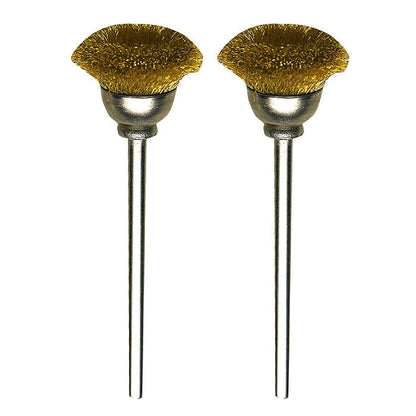 Proxxon - Brass cup brushes, 2 pcs., 33/64"