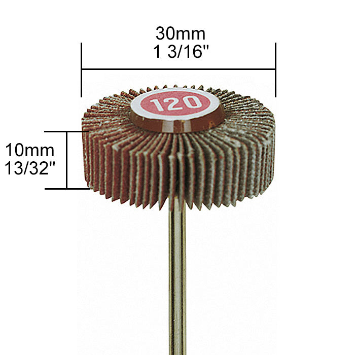 Proxxon - Flap wheel, 1 3/16", 120 grit