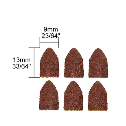 Proxxon - Replacement sanding caps, 10 pcs., 5 each 80 and 150 grit