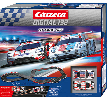 Carrera - 1:43 GT Face Off 132 Digital Scale Slot Car Racing Set
