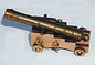 Mantua - 30531 Brass Cannon on Hardwood Carriage - 25 mm length