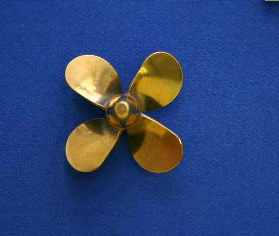 Dumas - BRASS PROP 4 BLADE RH 1-1/2'' DIAMETER
