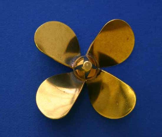 Dumas - BRASS PROP 4 BLADE RH 2'' DIAMETER