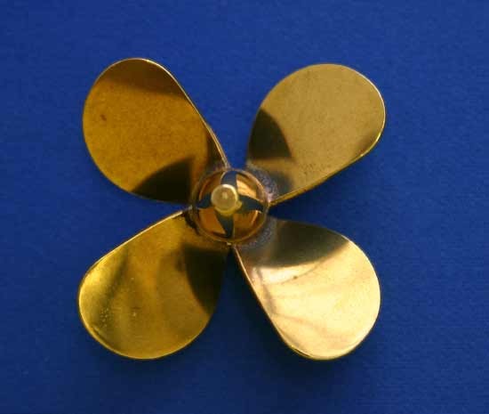 Dumas - BRASS PROP 4 BLADE LH 2'' DIAMETER