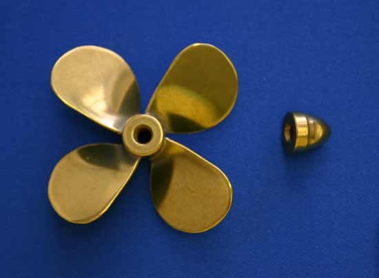 Dumas - BRASS PROP 4 BLADE RH 2-1/2'' DIAMETER
