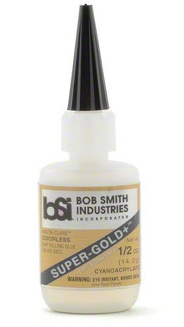 Model Expo - Super-Gold+™ Gap Filling Odorless Foam-Safe Glue, CA 1/2 oz.