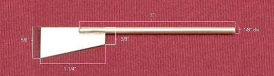 Dumas - BRASS RUDDER & SHAFT FOR 1410, 1411