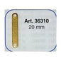 Mantua - 36310Chain plate footer - brass - length 20 mm - Pkg. of 10 pcs.