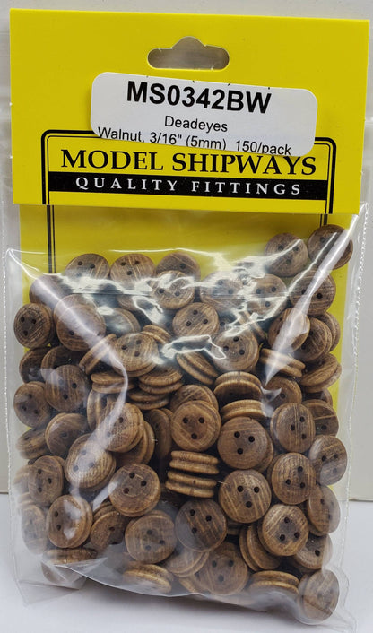 Model Expo - 3/8" (9mm) Walnut Deadeye 150 pcs