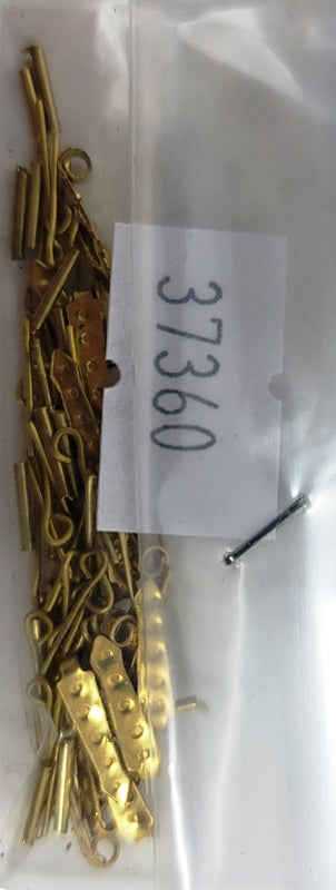 Mantua - 37360 Brass Gun Port Hinges - 0.3 x 2 x 10 MM - Pack of 10 pcs.