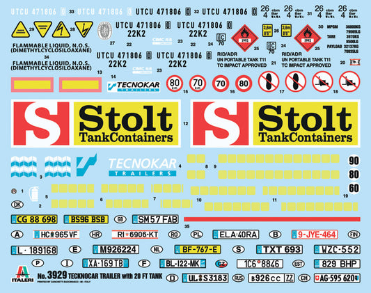 Italeri - Tecnokar 20ft Tank Trailer 1:24 Scale
