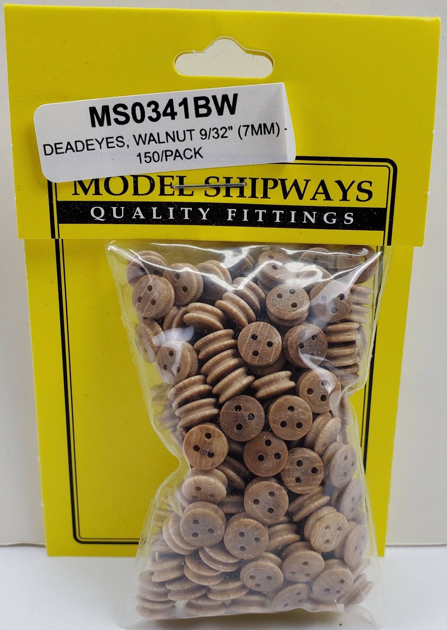 Model Expo - 1/4" (7mm) Walnut Deadeye 150 pcs