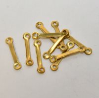 Mantua - 42875Chain plate- brass - length 15 mm - Pkg. of 10 pcs.