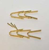 Mantua - 42920 Rudder Hinges (Pintles) - Set of 3 hinge pairs4 x 15 x 2.5 MM (0.16 x 0.60 x 0.10")