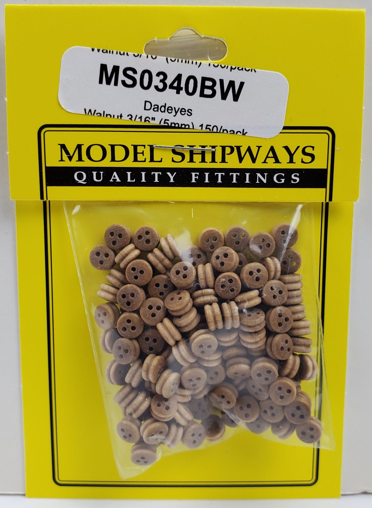 Model Expo - 3/16" (5mm) Walnut Deadeye 150 pcs