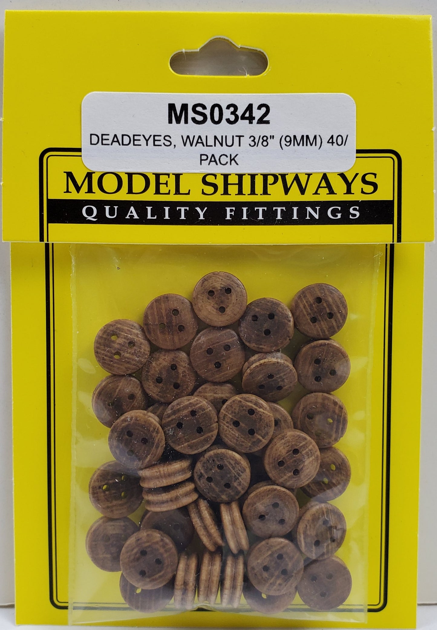 Model Expo - 3/8" (9mm) Walnut Deadeye 40 pcs