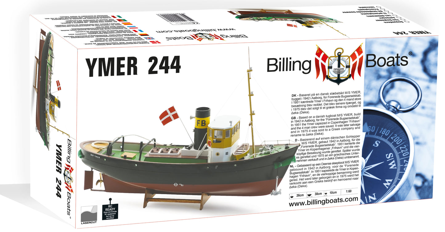 Billing Boats - Tugboat YMER 1:60 - RC Adaptable