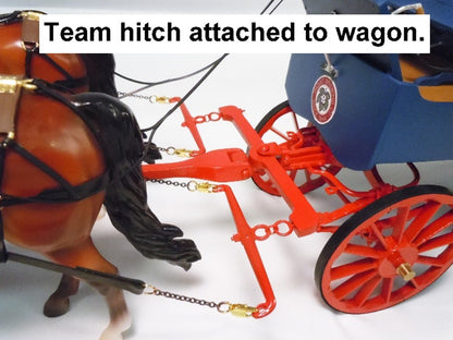 Four Horse Hitch and Harnesses (Horses available but not included)