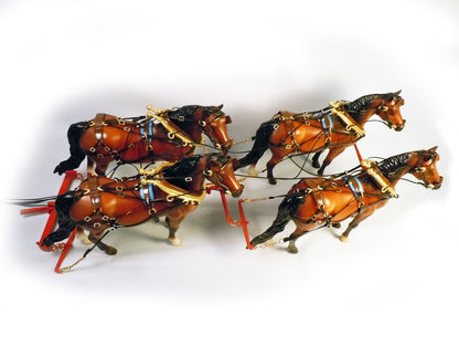 Four Horse Hitch and Harnesses (Horses available but not included)