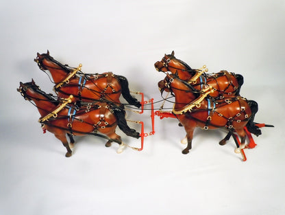 Four Horse Hitch and Harnesses (Horses available but not included)