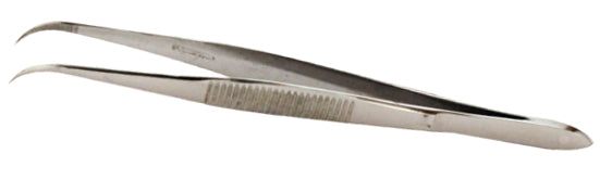 SONA 4-1/2" Stainless Steel Splinter Tweezer,Curved