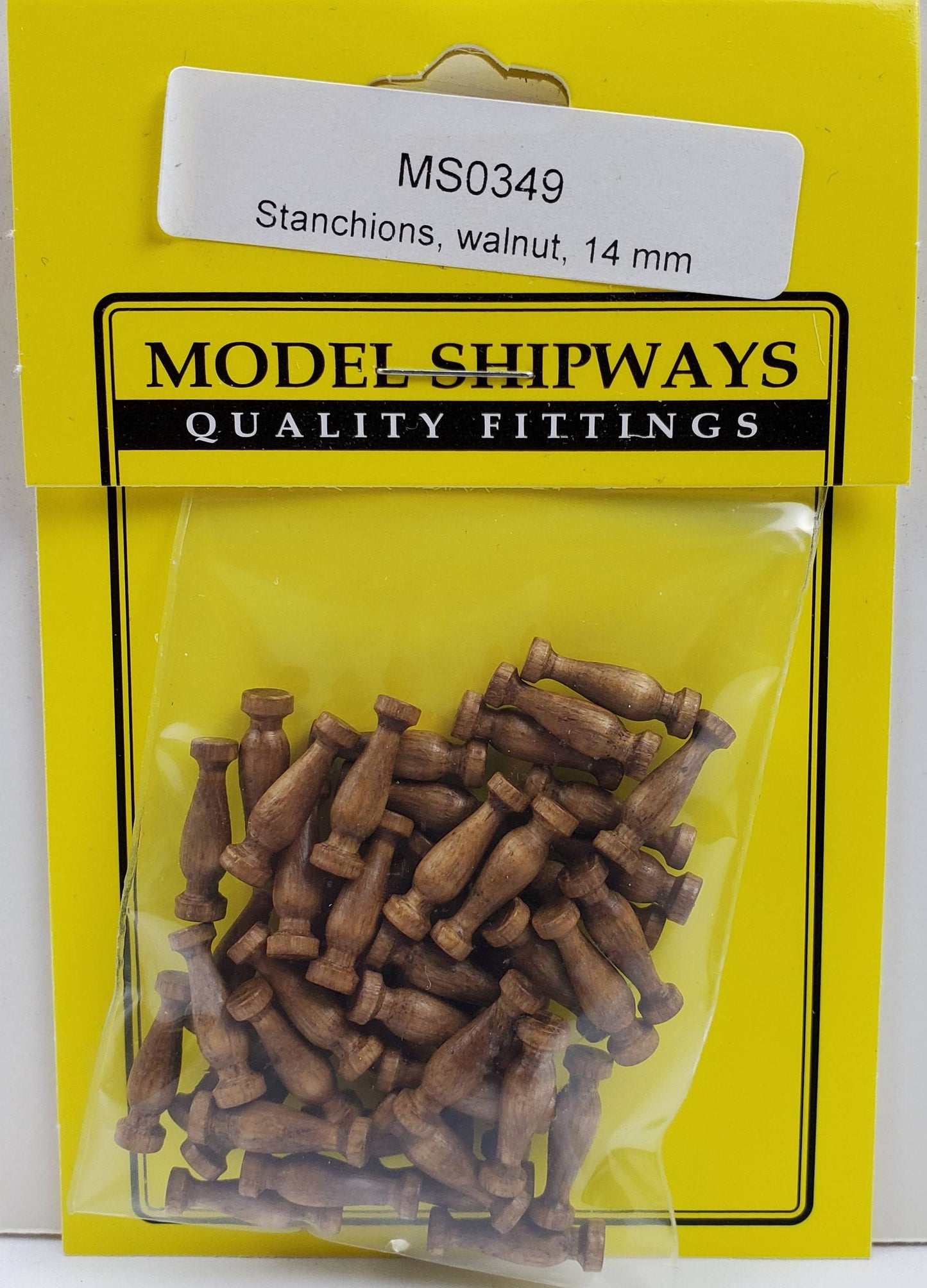 Model Expo - 9/16" (14mm) Walnut Stanchion 40 pcs