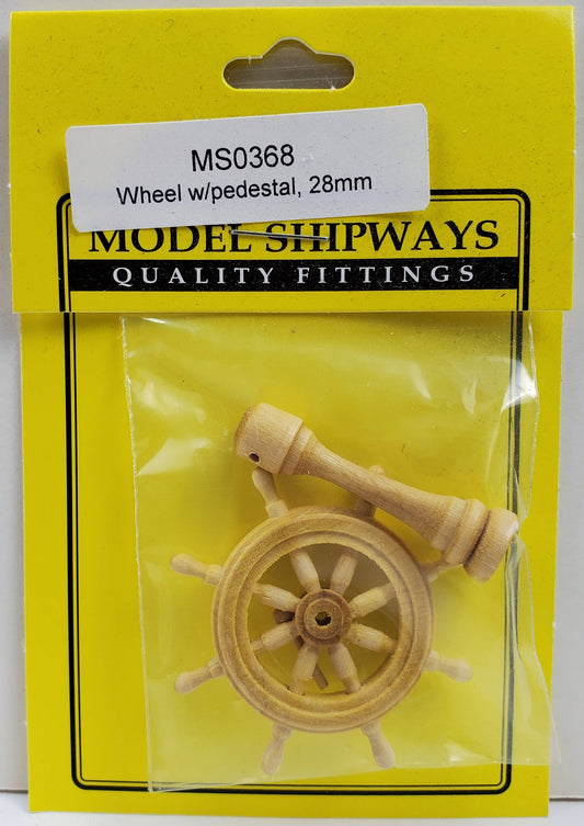 Model Expo - 1-1/8" (28mm) rim dia. Boxwood Helm & Pedestal 1 set