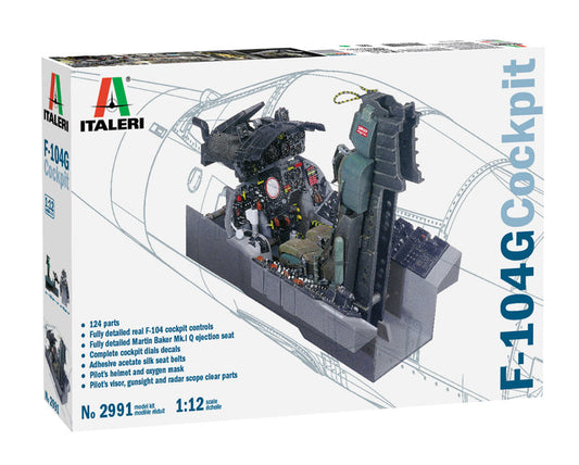 Italeri - 2991 F-104 G COCKPIT 1/12 Scale