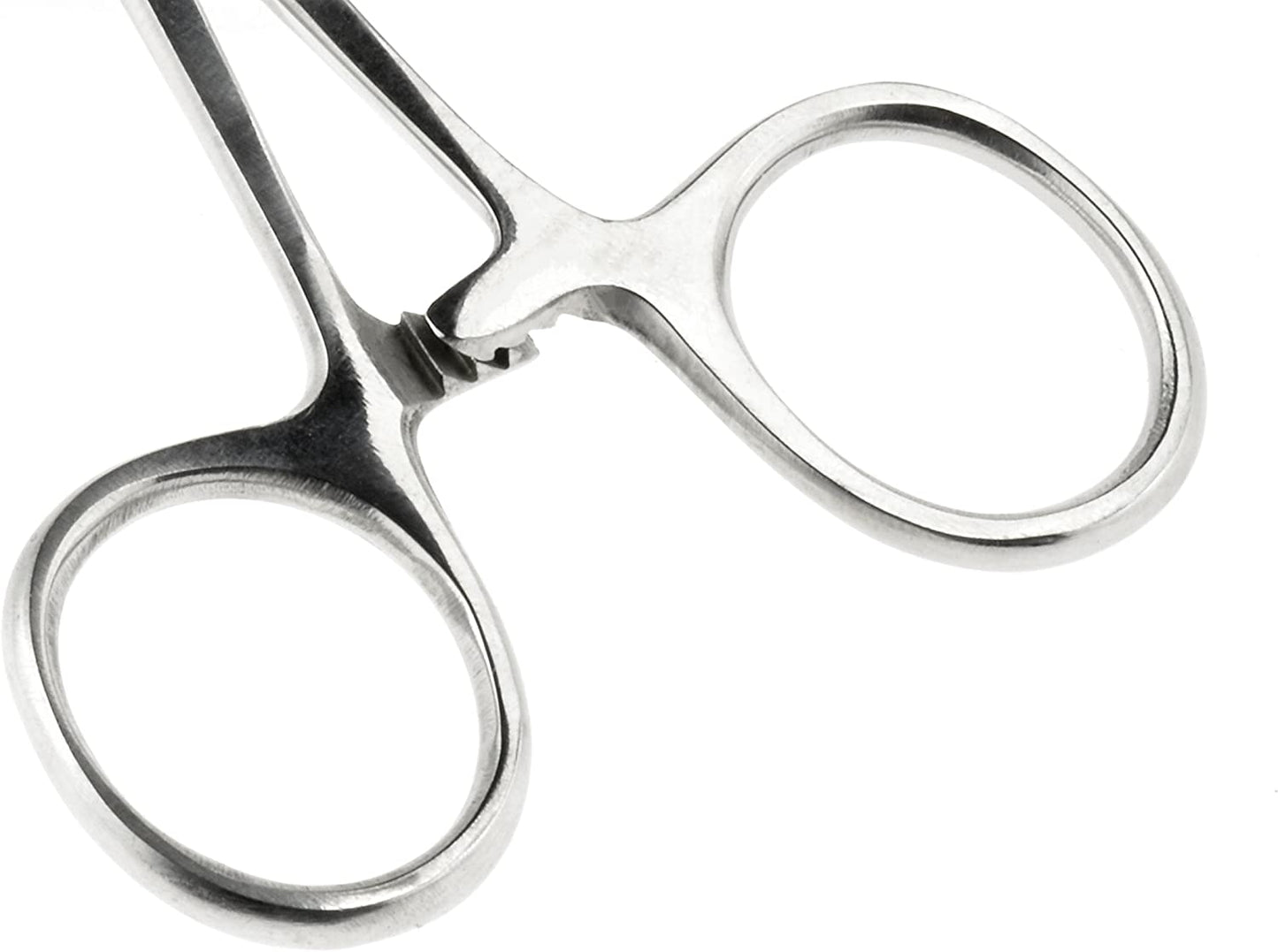Sona 3-1/2" Stainless Steel Self-Locking Straight Forceps
