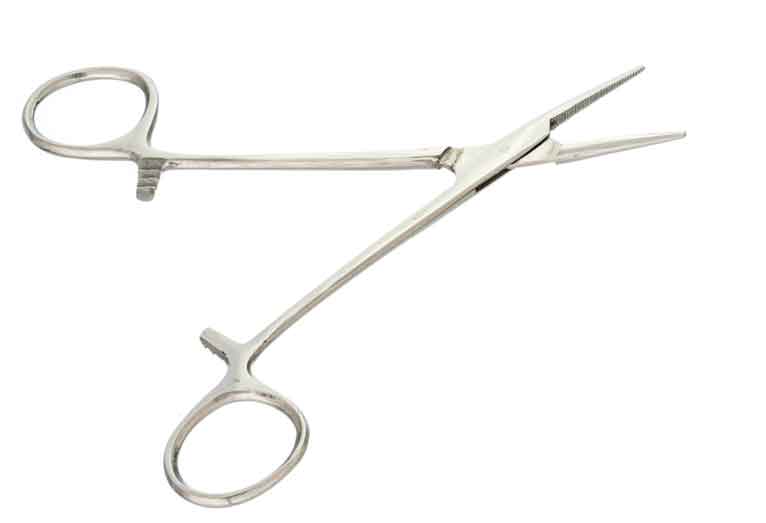 Model Expo - Tools - 5" Straight Forceps - Stainless Steel