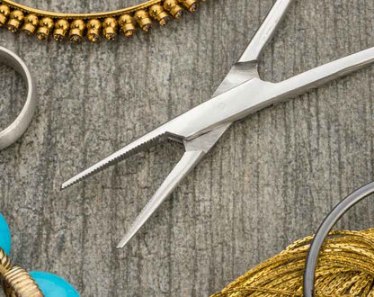 Model Expo - Tools - 5" Straight Forceps - Stainless Steel