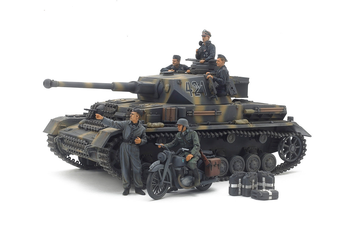 Tamiya - 1/35 German Panzer IV Ausf.G Early Production & Motorcycle Eastern Front
