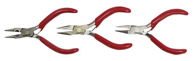 Sona 3-Piece Plier Set, 1 Each: Long Nose, Round Nose, Flat Nose, Length: 3”