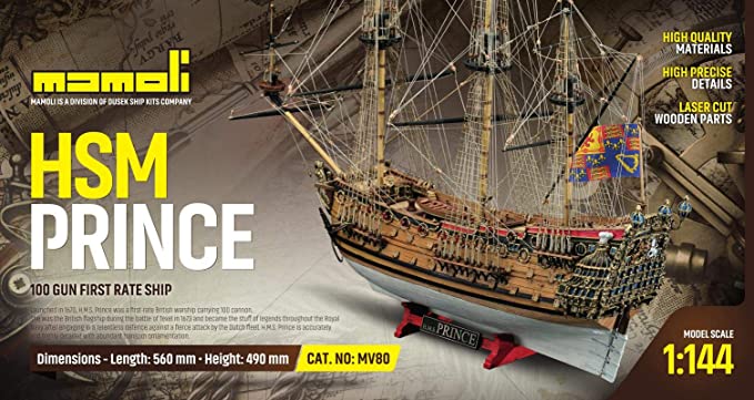 Dusek-Mamoli - Mamoli HMS PRINCE - 100 Gun First Rate Vessel Scale 1:144 Scale