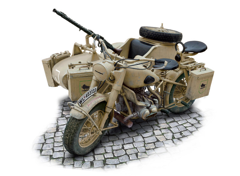 Italeri - 1:9 BMW R75 German Milit. Motor.