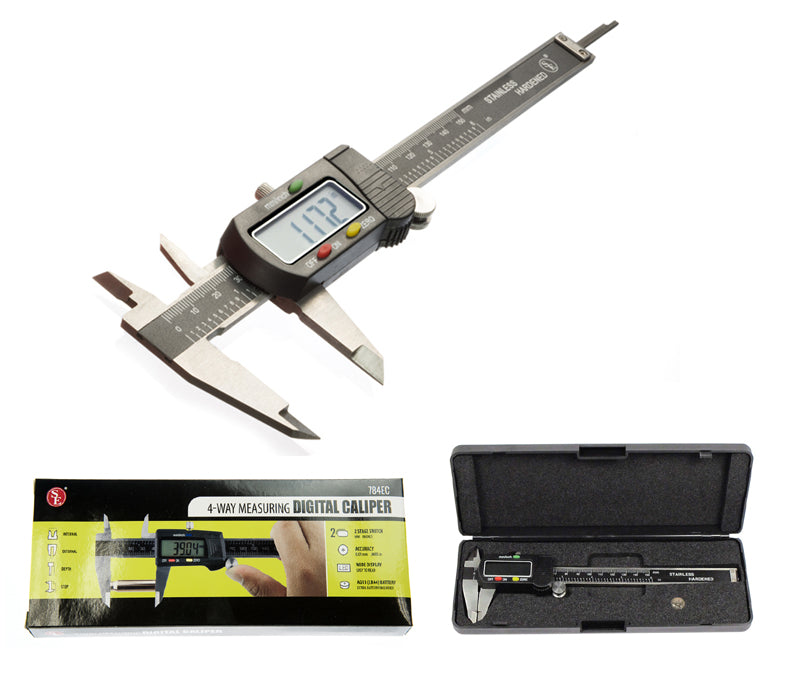6" LCD Digital Caliper with Extra Battery and Case