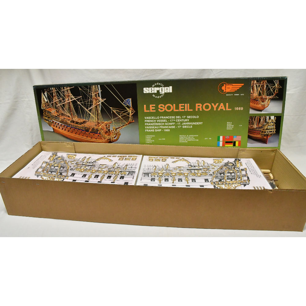 Mantua - 796 Soleil Royale - Scale 1:77 - Plank On Bulkhead - Length 41" (1030 mm)