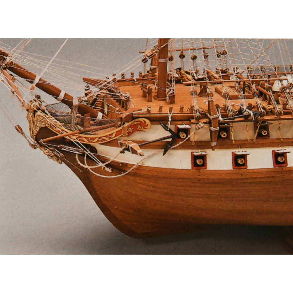 Mantua - 798 Le Superbe - Wood, double-planked on bulkhead ship model kit - Scale 1:75 Length 1100 mm (44")
