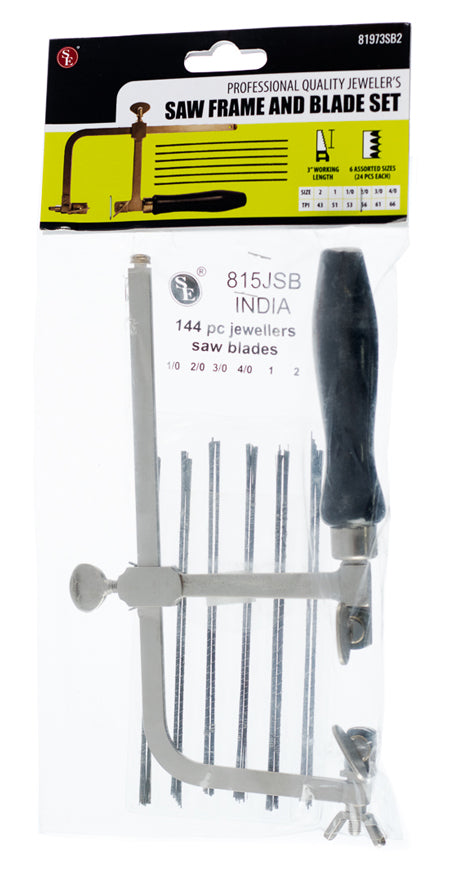 Sona Professional Jeweler's Saw with 144 Assorted Saw Blades