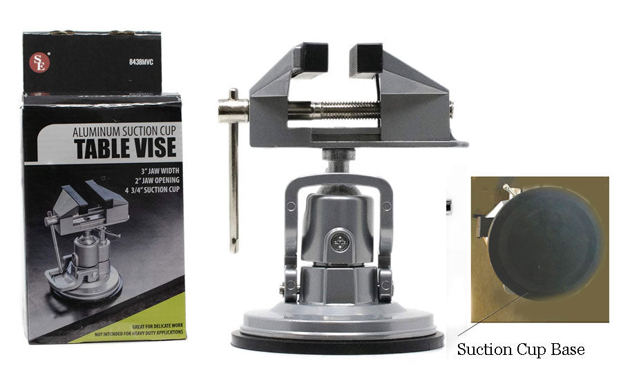 3.1/4" Aluminum Suction Cup Table Vise (7" Tall)
